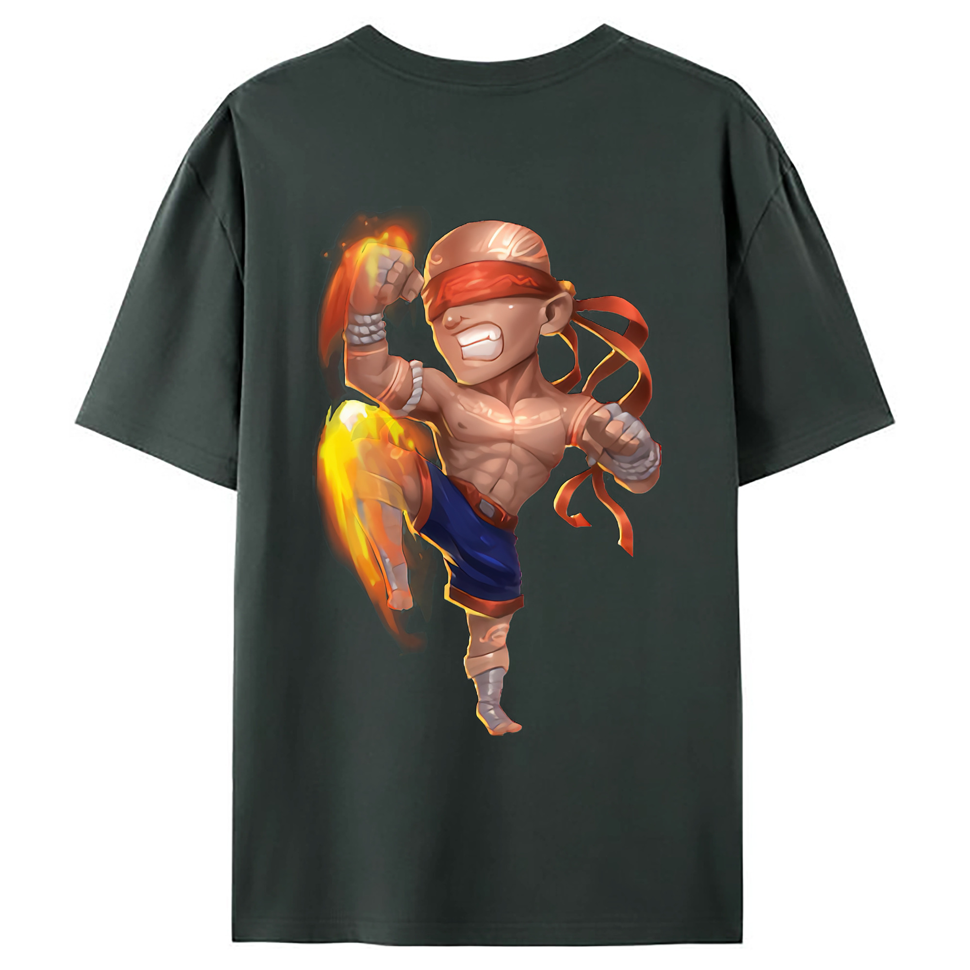 （画像用） リーグ・オブ・レジェンド League of Legends LOL 綿100％ メンズ半袖Tシャツ（バックプリント） 通気性